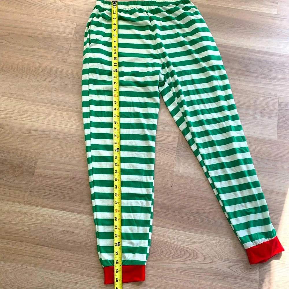 Elf Pajamas “What the elf” 2 Piece Set M Christmas Holiday Festive Lounge